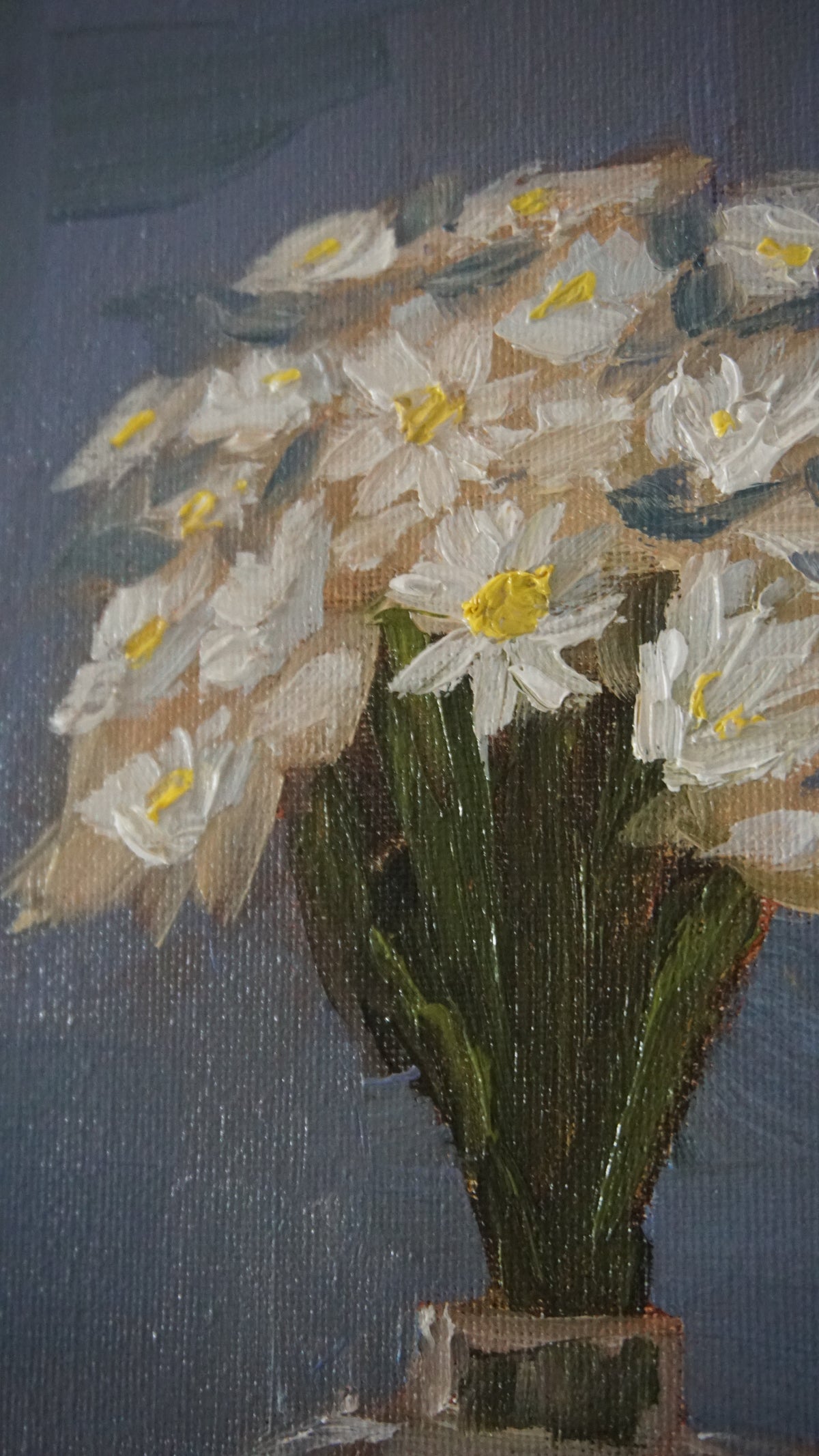 Small White Flowers, 18x24cm (7x9½ Inch) Original